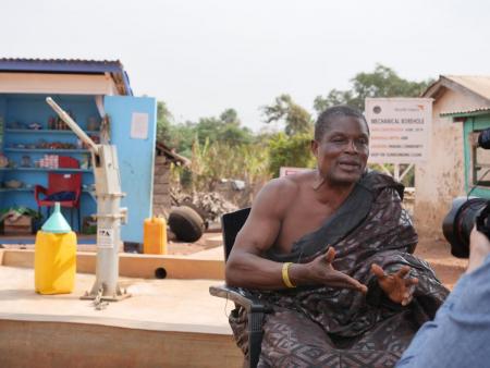 Nana Atakora Amaniampong of Panaaba “Where World Vision goes, water flows”. 