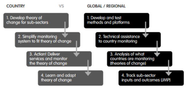 Roles in WASH monitoring