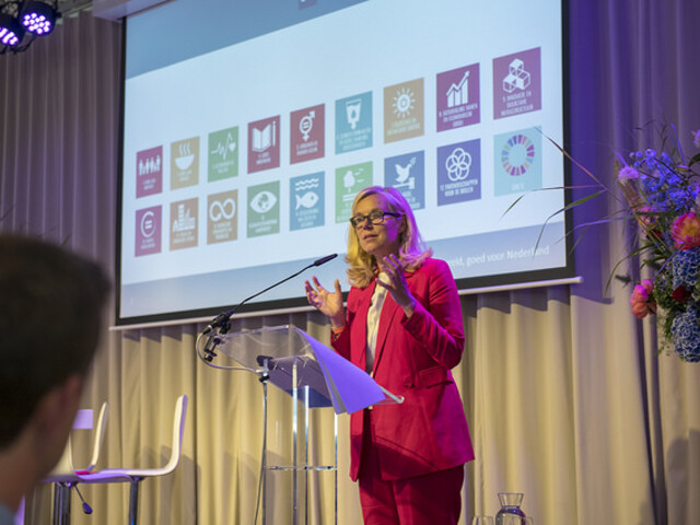 Minister for Foreign Trade and Development Cooperation Sigrid Kaag at presentation of Foreign Policy note - 28 May 2018