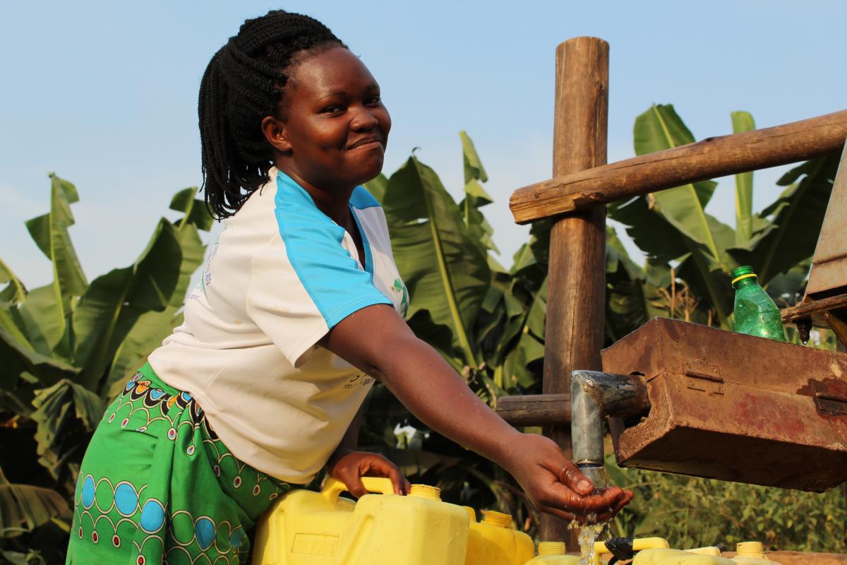 Harriet Burungu, water user, Kabarole District, Uganda